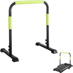Walking Pad Handle Bar Only, Compatible with 24.4" Wide Walking Pad, Max 43.3" Height Parallettes Bar, Non-Slip Base