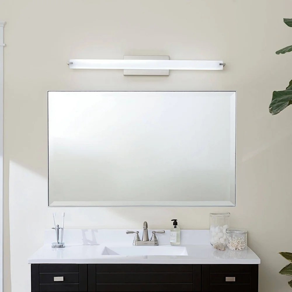 1 Light Linear Bath Vanity Approved For Damp Locations With Transitional Inspirations 4.75 Inches Tall By 37.25 Inches Wide Kichler Lighting - Image 2