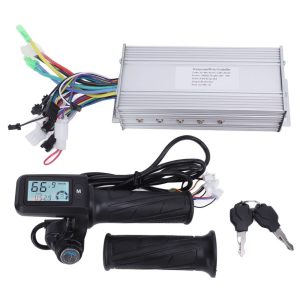 1000W 36V 48V Brushless Speed Motor Controller LCD Display Throttle with Lock for Electric Bike Scooter