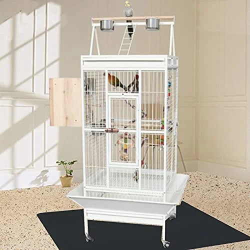 Resilia Under Pet Cage Mat for Bird Cages, Reptile Aquariums, Dog Kennels, Water-Resistant Pad for Carpeted Floors and Surfaces, 30 Inches x 48 Inches, Clear - Image 5