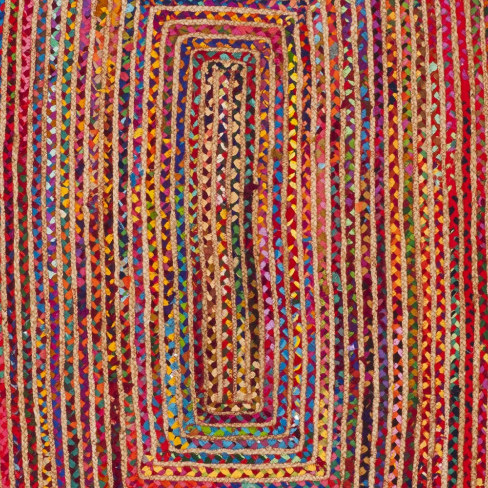 SAFAVIEH Cape Cod Kyle Geometric Area Rug, Red/Multi, 5" x 8" - Image 6