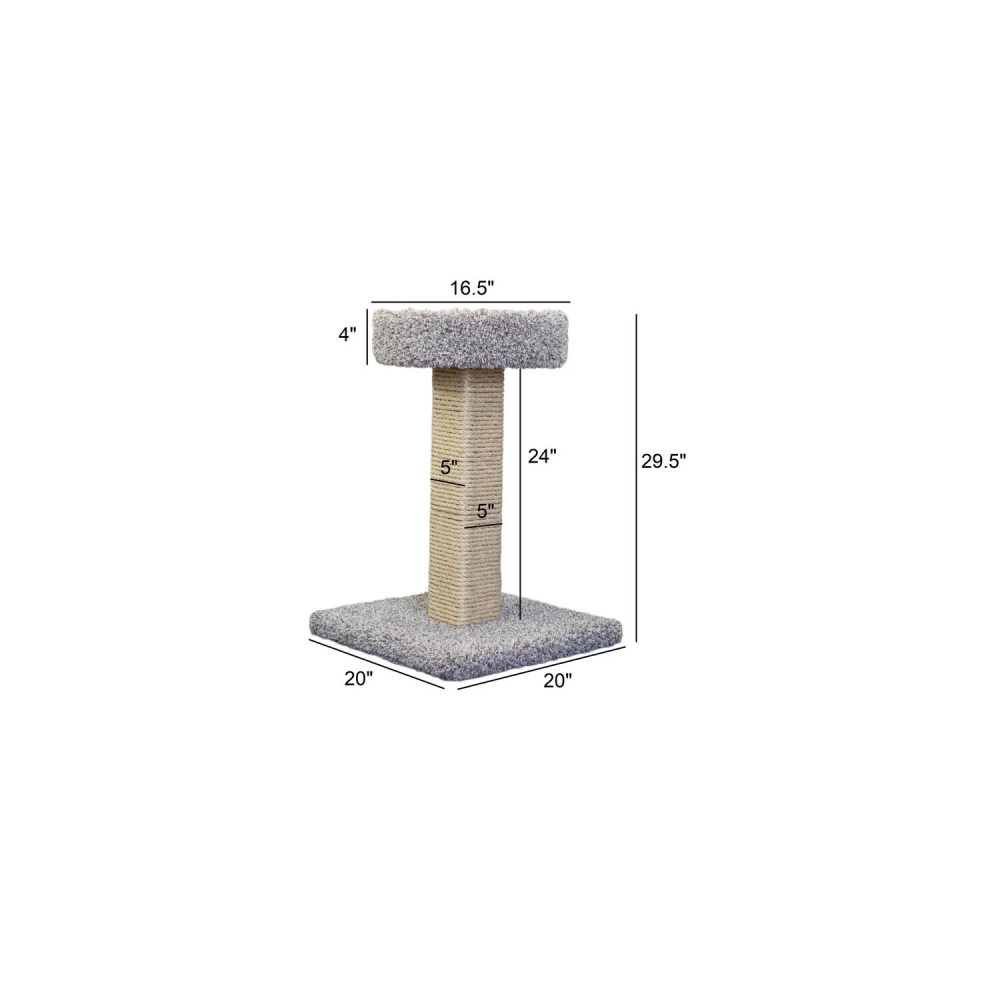 New Cat Condos Solid Wood Scratcher with Bed - Image 5