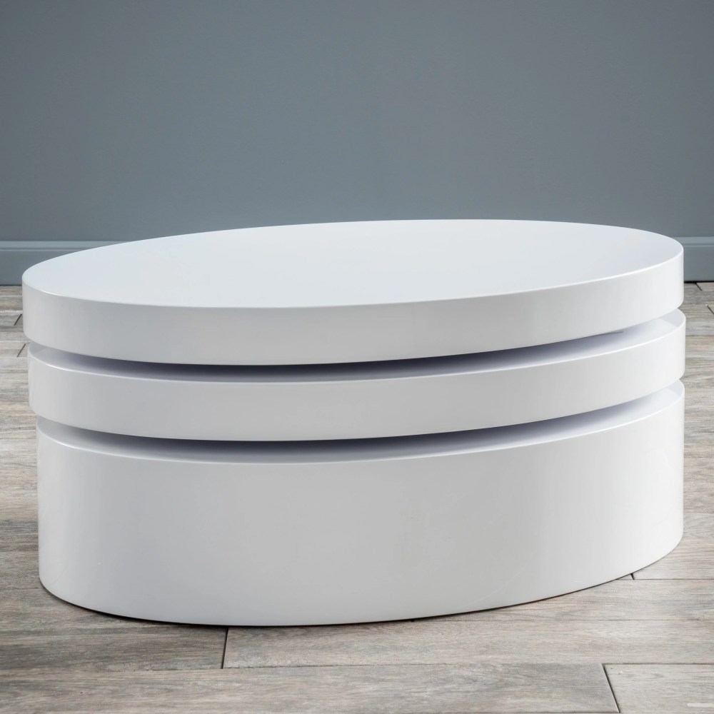 Lagom Small Oval Mod Rotatable Coffee Table - Image 9