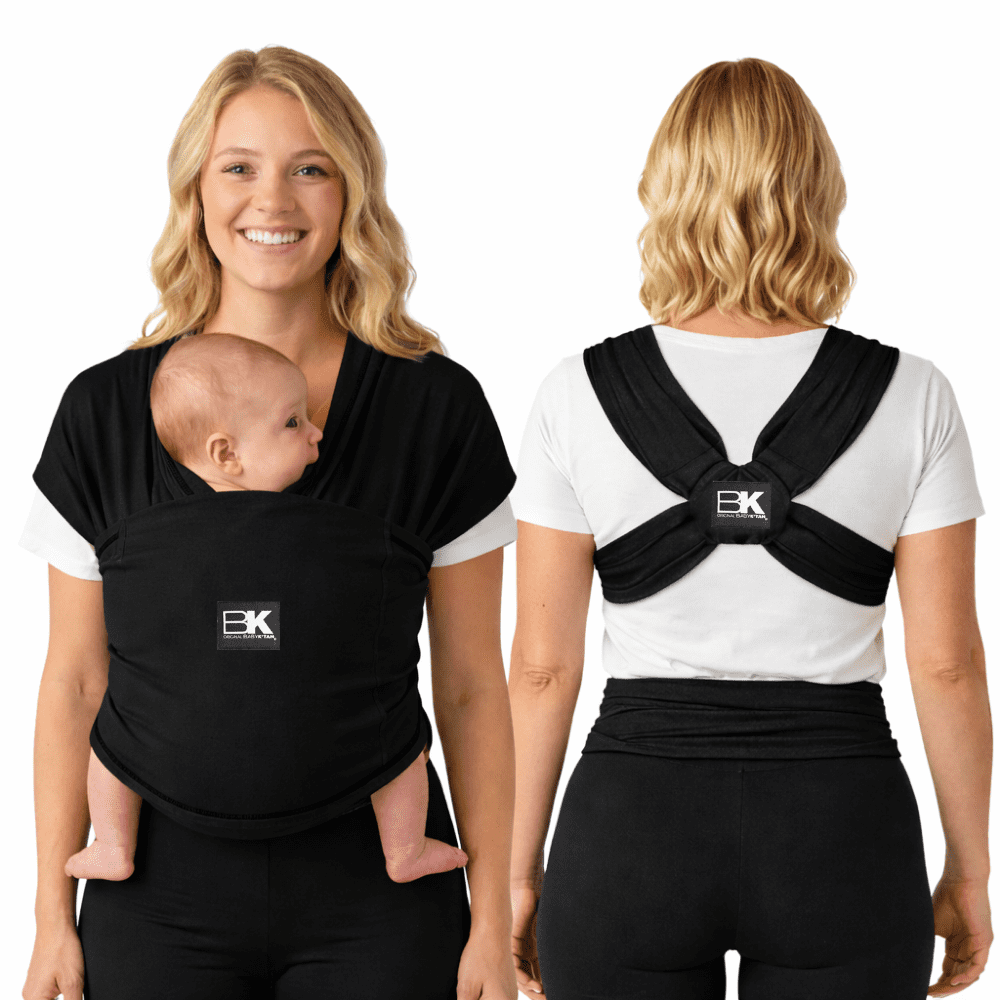 Baby K'tan Original Baby Wrap Carrier, Infant and Child Sling - Pre-Wrapped Holder for Babywearing No Tying or Rings -Carry Newborn up to 35 lbs BLACK SIZE:SMALL WOMEN S : 6-8 SEE SIZE CHART