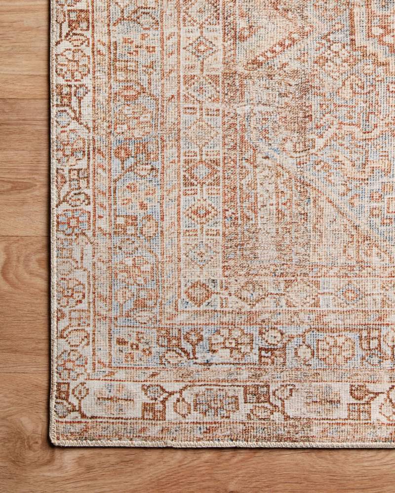 Chris Loves Julia x Loloi Jules Tangerine/Mist 5"-0" x 7"-6" Area Rug - Image 2