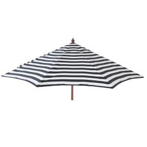 9ft Tilt Italian Market Umbrella Home Patio Canopy Sun Shelter - Black and White
