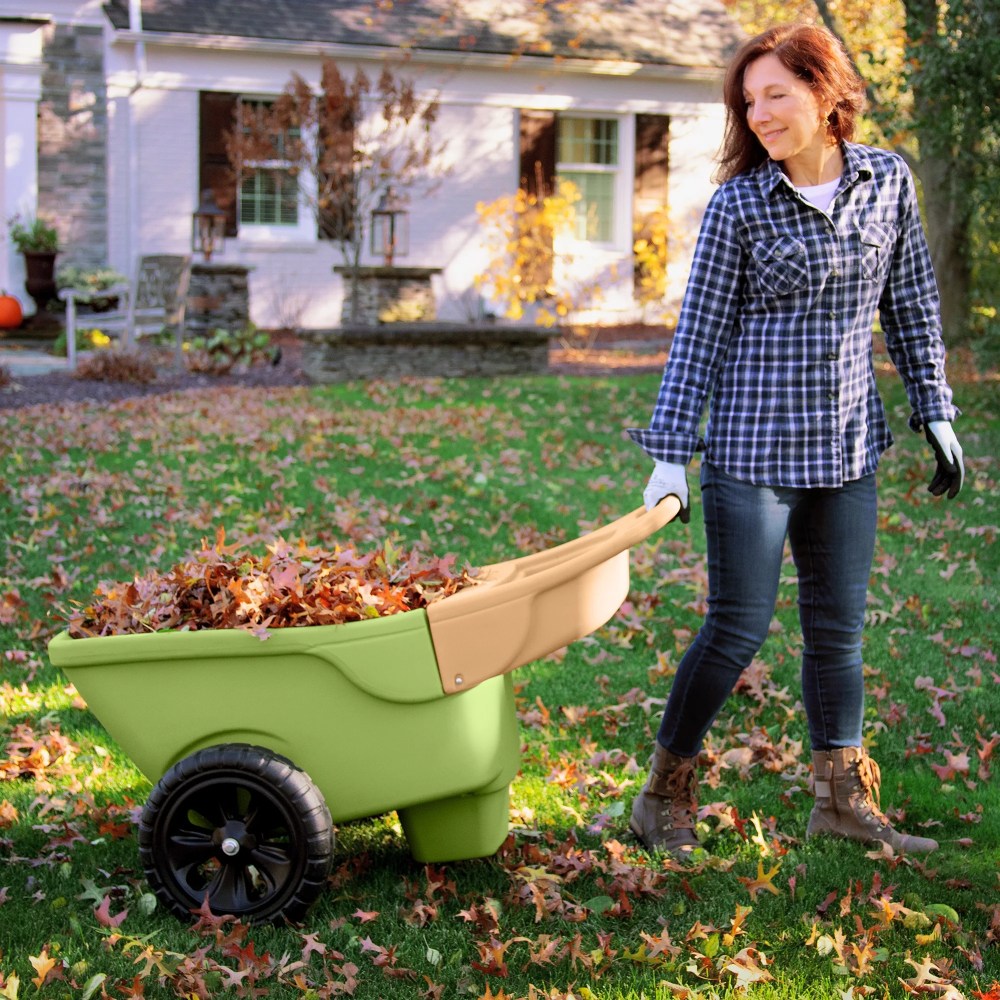 Simplay3 250 lbs Capacity Plastic Foldable Wheelbarrows with Double Wall - Image 14
