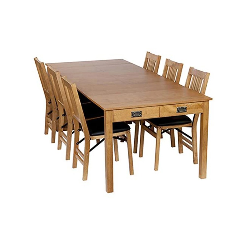 Stakmore Hardwood Traditional Expanding Table W/ 3 Adjustable Positions - Image 12