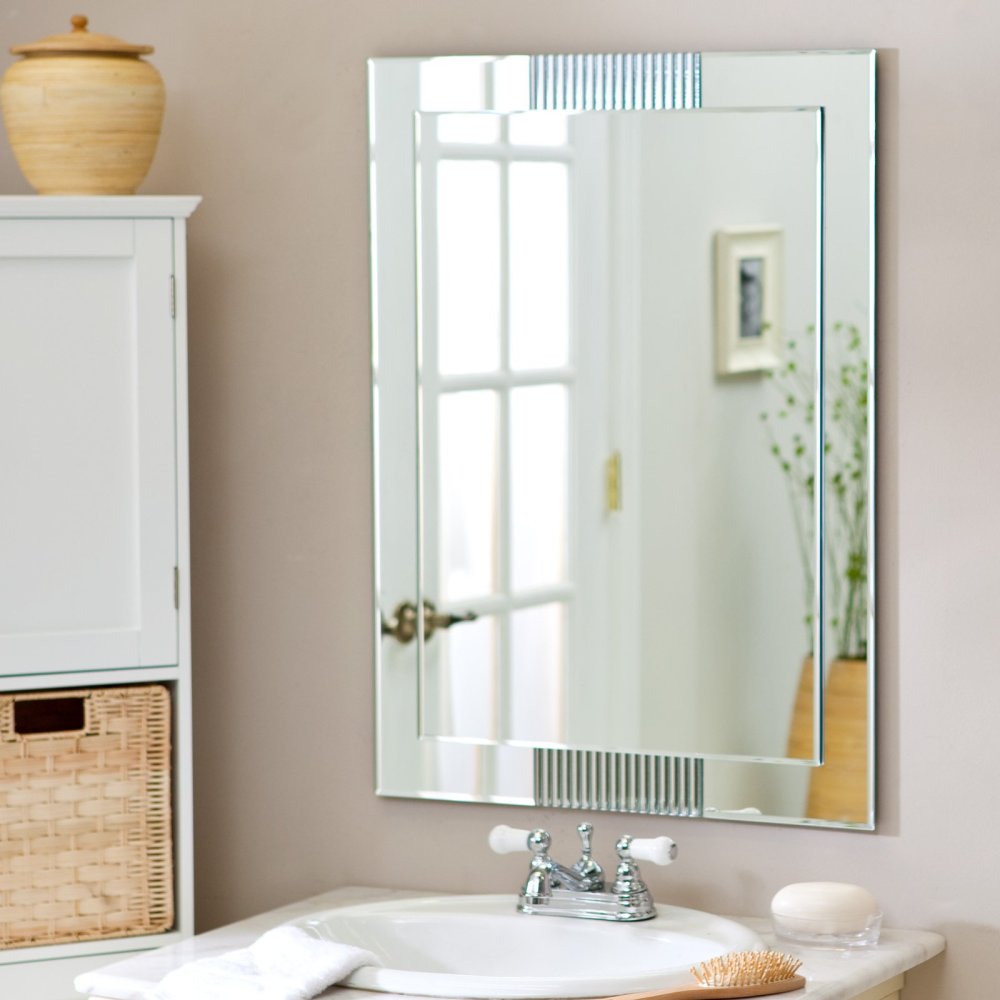 Francisca Large Frameless Wall Mirror - Image 4