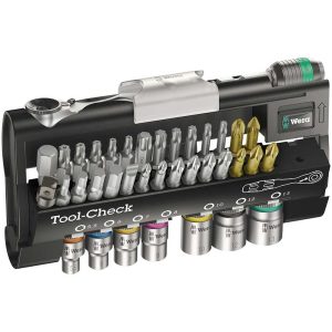 Wera 05073220001 Tool Check Mini Bit Ratchet,Socket & Bit Set,38 Piece