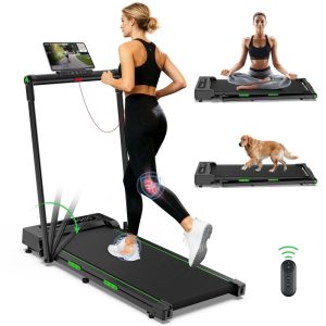 2 in 1 Walking Pad for Home/Office, Folding Treadmill 2.5HP, COFUNOK Under Desk Treadmill with Remote, 0.6-7.6mph