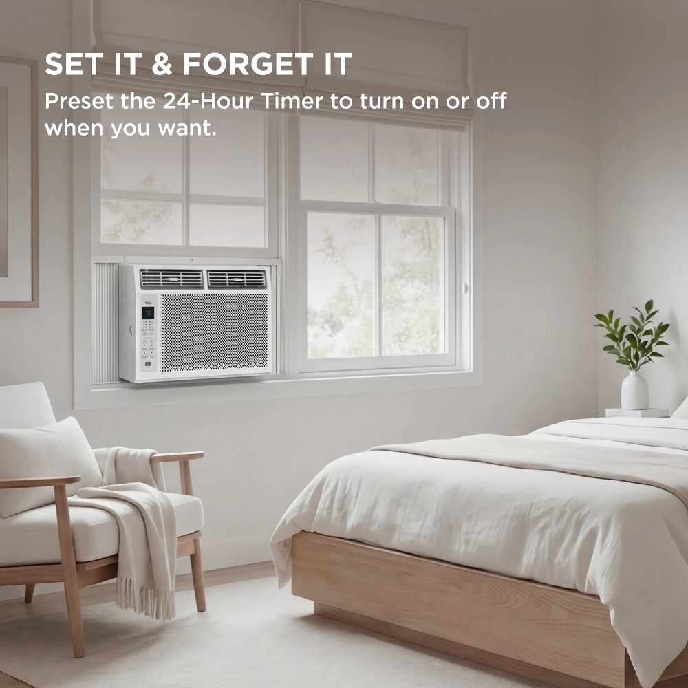 TCL 6, 000 BTU Window Air Conditioner (White) - 250 Sq ft, LED Display, Included Remote - W6W32 - Image 19