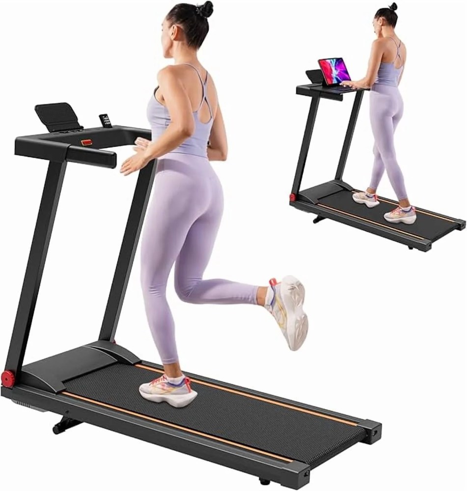 4-in-1 Treadmills for Home with Incline and Handles, Folding Treadmill Running Machine for Small Spaces 300 LB 3.0 HP 7.5 MPH Foldable Treadmill with Smart APP