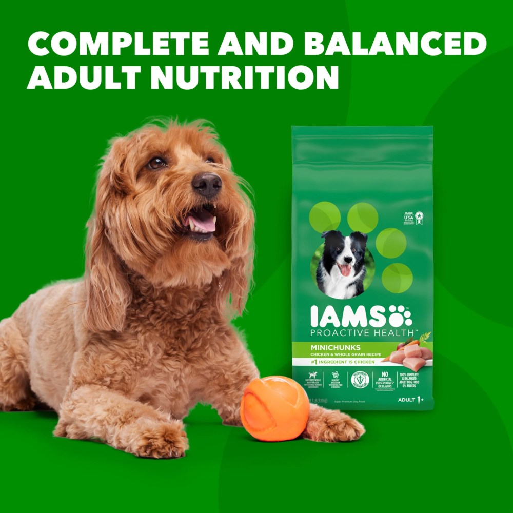 Iams Proactive Health Minichunks Dry Dog Food With Real Chicken And Whole Grains, 30 Lb. Bag - Image 6