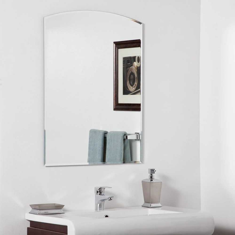 Decor Wonderland Katherine Modern Frameless Bathroom Mirror - Image 3