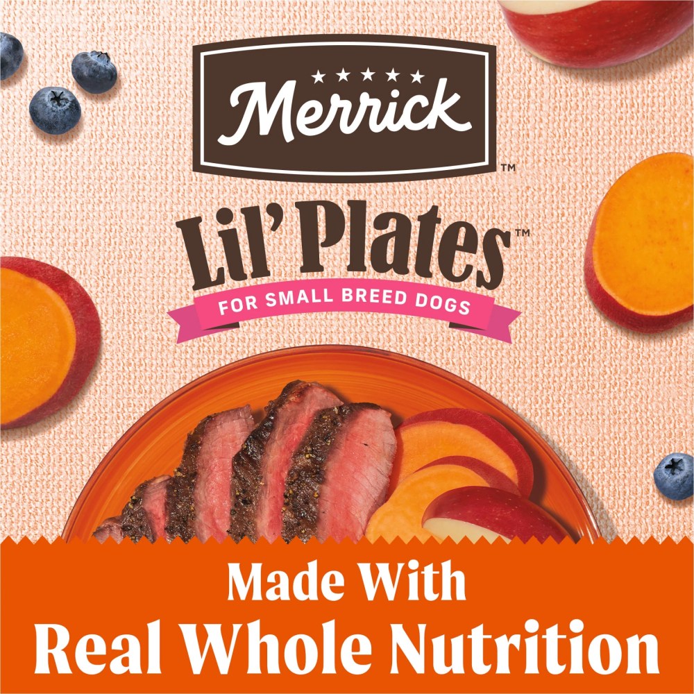 Merrick Lil' Plates Premium Grain Free Dry Dog Food For Small Dogs, Real Beef And Sweet Potato Kibble, 20.0 lb. Bag - Image 8