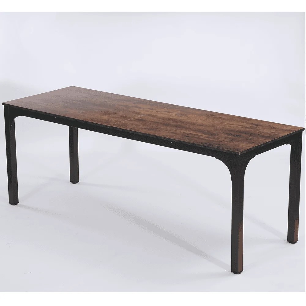 Yardi Yarda Rectangle Executive Desk,78.7" Computer Desk 6 Feet Conference Table,Desk for Indoor,Rustic Brown