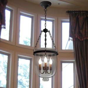 Warehouse of Tiffany Leticia 3 Light Clear Glass 12-inch Chandelier