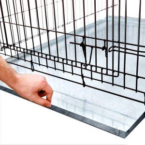 Heavy Duty Multipurpose Replacement Metal Pan Tray - Galvanized - Rust & Crack Proof - Several for Pet Crates,  Grease Trap and Others