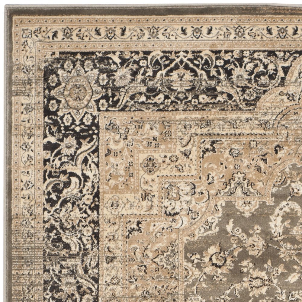 SAFAVIEH Vintage Kinsley Traditional Area Rug, Taupe/Black, 5'1" x 7'7" - Image 3