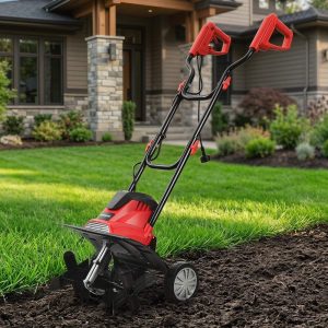 YYAo 14-Inch 10 Amp Corded Electric Tiller and Cultivator 9-Inch Tilling Depth
