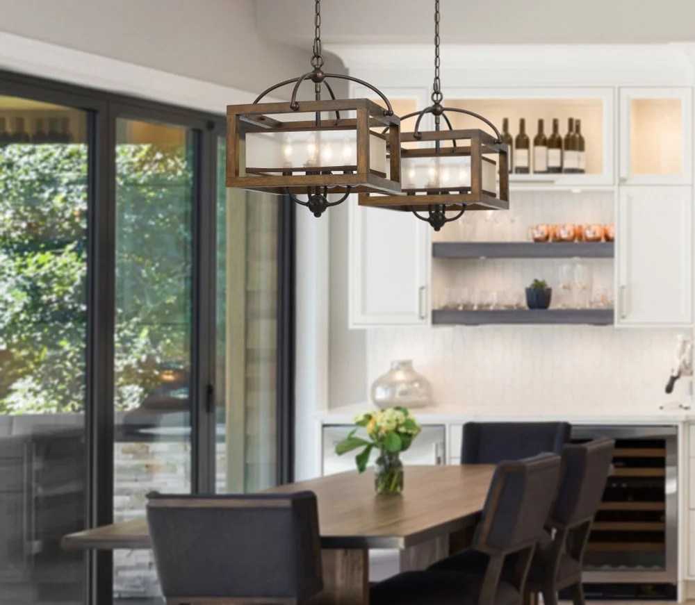 FX-3536/1C Cal Lighting Mission-Four Light Square Semi-Flush Mount-16 Inches Wide by 16 Inches High - Image 2