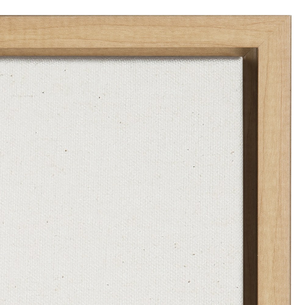 Kate and Laurel Sylvie Still Life Sketched Botanical Flower Vase Art Set on Framed Linen Textured Canvas by The Creative Bunch Studio, 1824 Natural, Illustrated Chic Floral Still Life - Image 5
