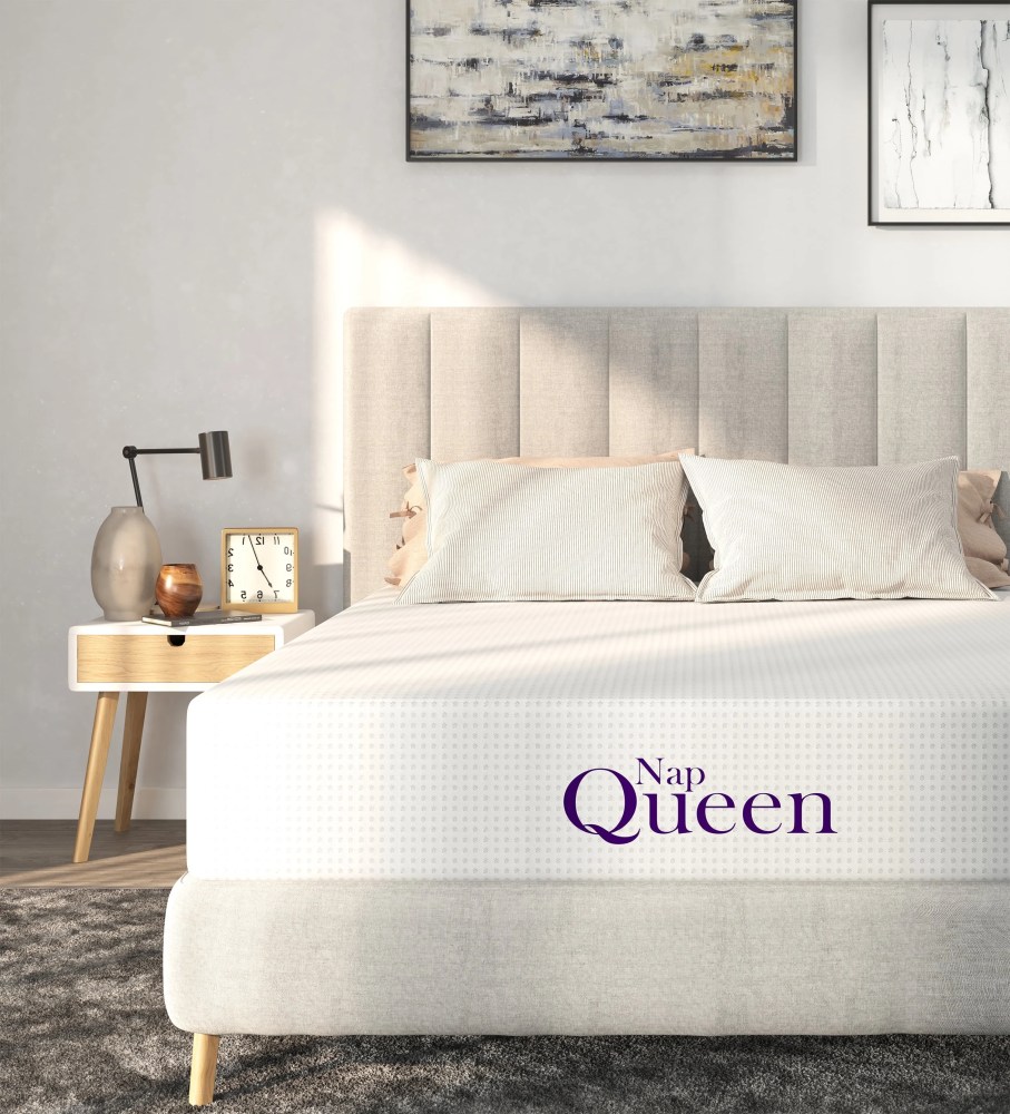 NapQueen Queen Mattress, 10 Inch Charcoal Memory Foam Mattress, CertiPUR-US Certified, Mattress in a Box