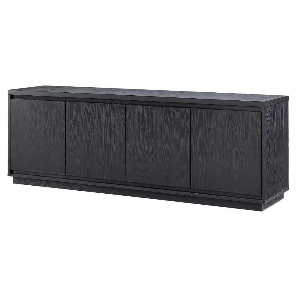 Evelyn&Zoe Presque Rectangular TV Stand for TV's up to 75", Black Grain - Image 8