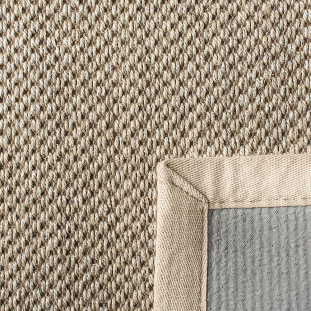 Safavieh Natural Fiber Kentigern Solid Area Rug, Marble/Beige, 4" x 4" Round - Image 7