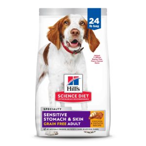 Hill's Science Diet Sensitive Stomach & Skin Grain Free Chicken & Potato Dry Dog Food, 24lb Bag