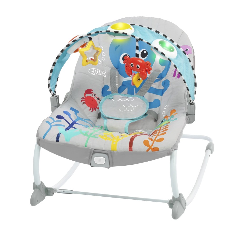 Baby Einstein Ocean Explorers Kick to It Opus Musical Infant to Toddler Rocker, Ages 0 Months