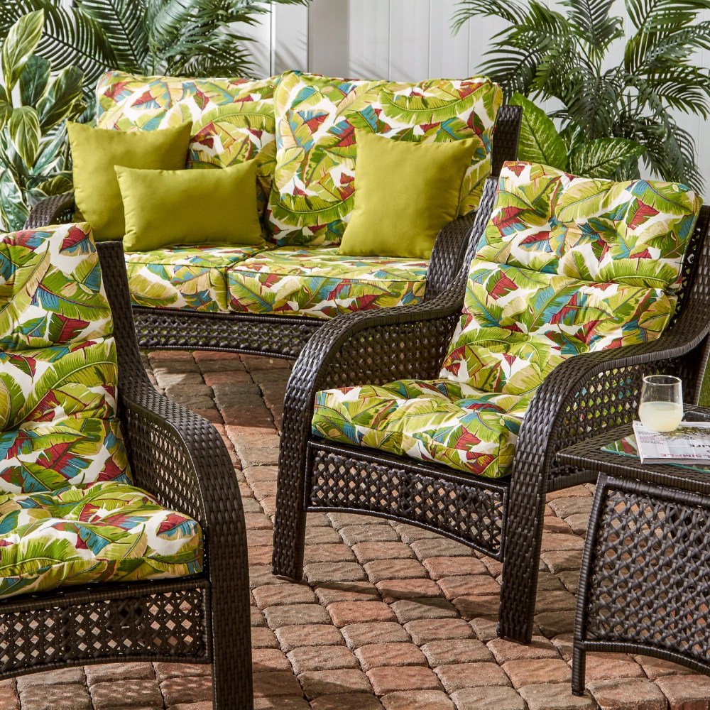 Sunbeam 44 x 22 in. Outdoor High Back Chair Cushion (2-Pack) by Greendale Home Fashions - Image 14