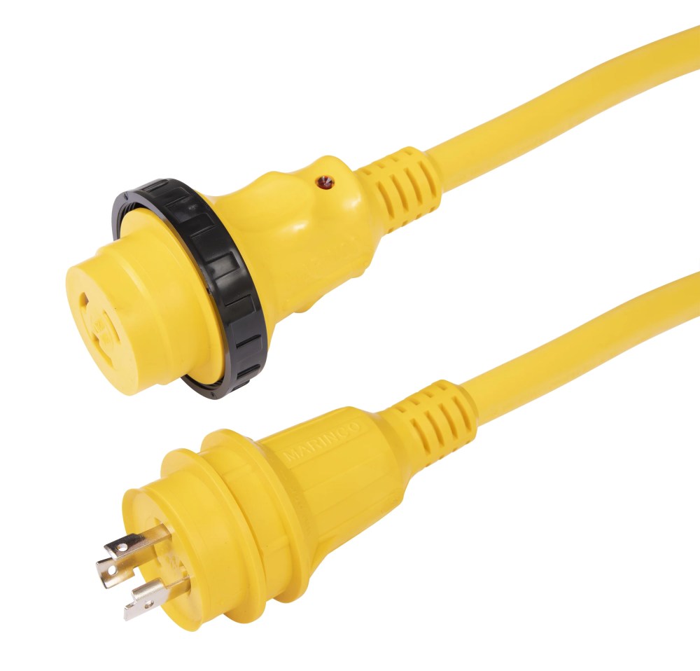 Marinco Yellow 30A 125V Cordset, 50-Foot - Image 4