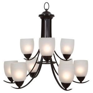 Mirror Lake Collection Nine Light Chandelier