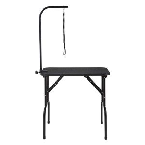 KFFKFF Pet Dog Cat Grooming Table Arm with Clamp 32" Foldable Adjustable Height