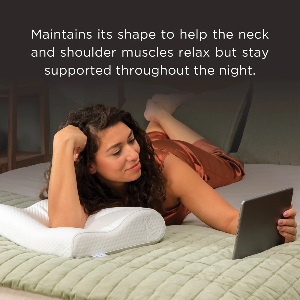Tempur-Pedic Tempur-Ergo Memory Foam Neck Pillow, Medium Profile - Image 9