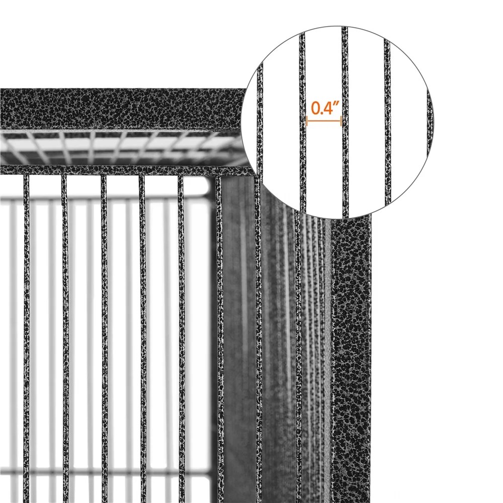 Renwick 54"H Large Rolling Metal Pet Cage for Birds or Small Animal, Black - Image 8