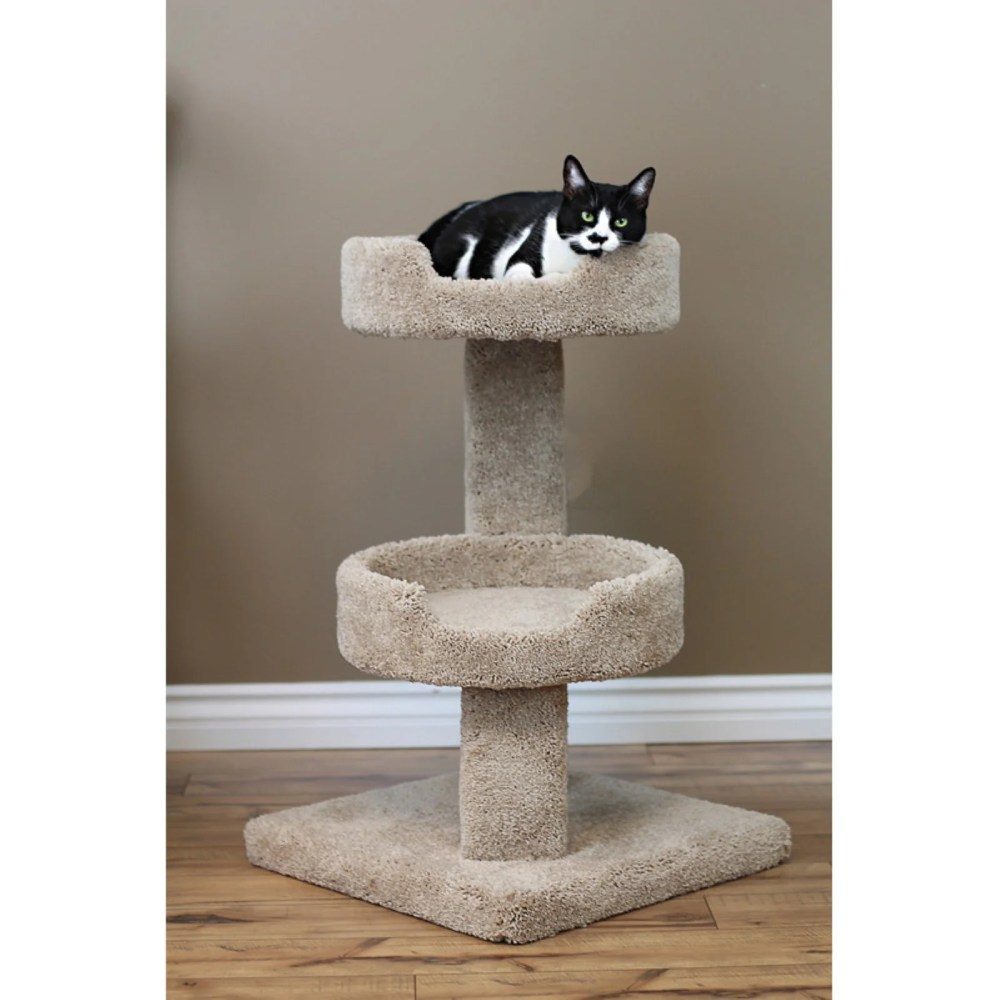 New Cat Condos Prestige Cat Trees Solid Wood Cat Sleeper-Color:Beige - Image 4