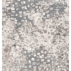 SAFAVIEH Madison Candelario Abstract Polka Dots Area Rug, Grey/Beige, 10" x 14"