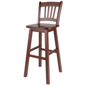 Winsome Wood Fina Swivel Seat Bar Stool,Walnut Finish