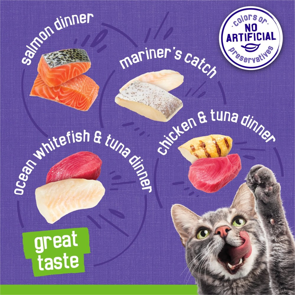 (2 pack) Purina Friskies Pate, Soft Seafood and Chicken Variety Pack, Wet Cat Food, 5.5 oz Cans - Image 5