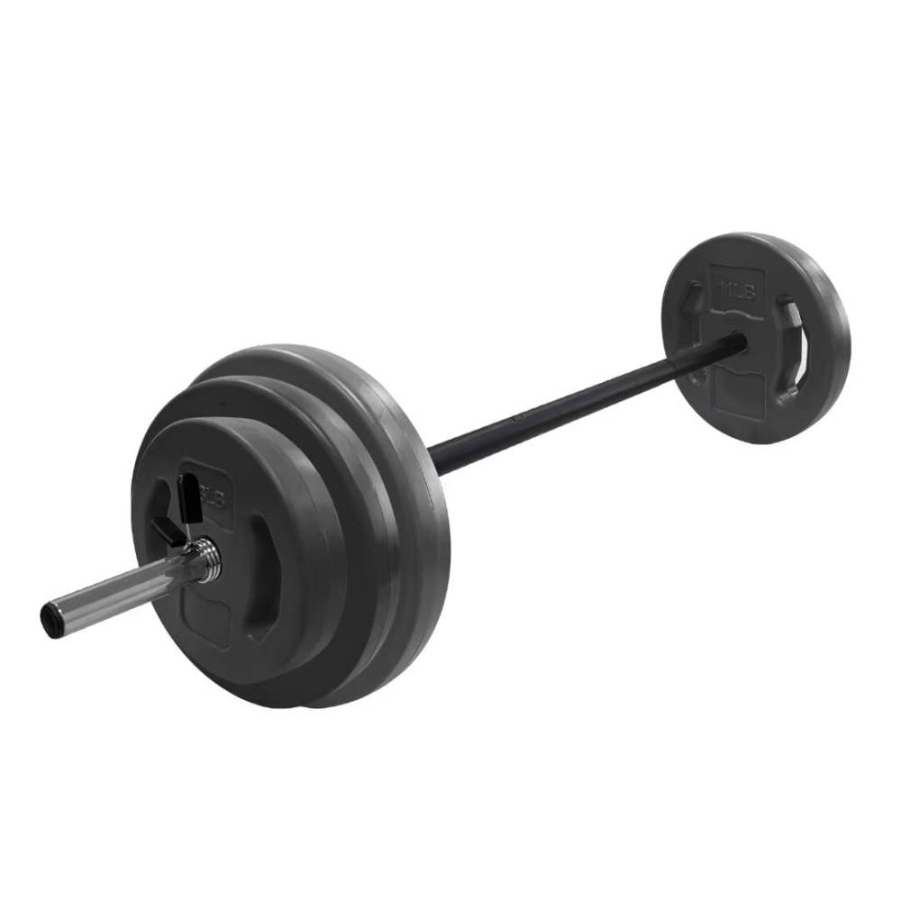 Adjustable Barbell Weight Set, Adjustable Free Weights for Home and Gym Workout, Black, 40LBS