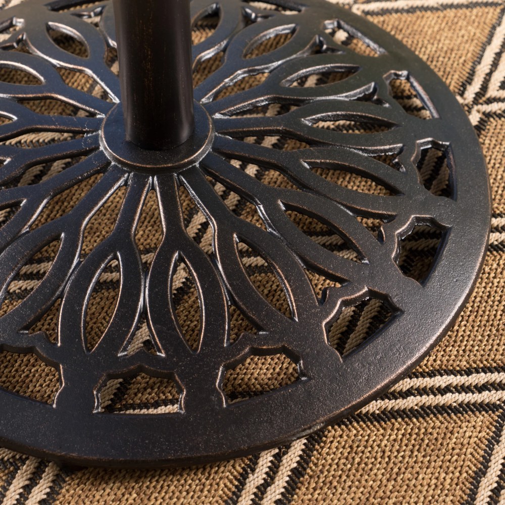 Cobb Outdoor Cast Aluminum Bar Table, Shiny Copper Finish - Image 3
