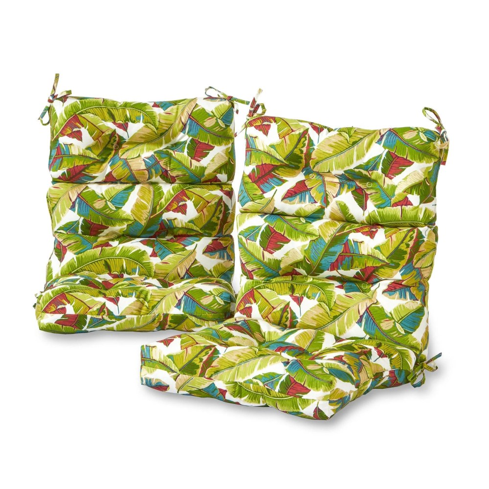Sunbeam 44 x 22 in. Outdoor High Back Chair Cushion (2-Pack) by Greendale Home Fashions - Image 25