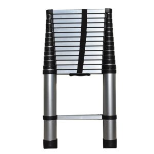 14.5 FT Aluminum Telescopic Ladder,One Button Retraction Telescopic Extension Extendable Ladder,Slow Down Design Multi-Purpose Ladder for Household Daily or Hobbies