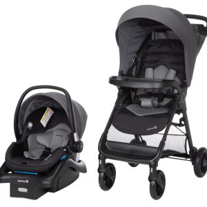 Safety 1st Smooth Ride Travel System Stroller and Infant Car Seat, Monument, Infant