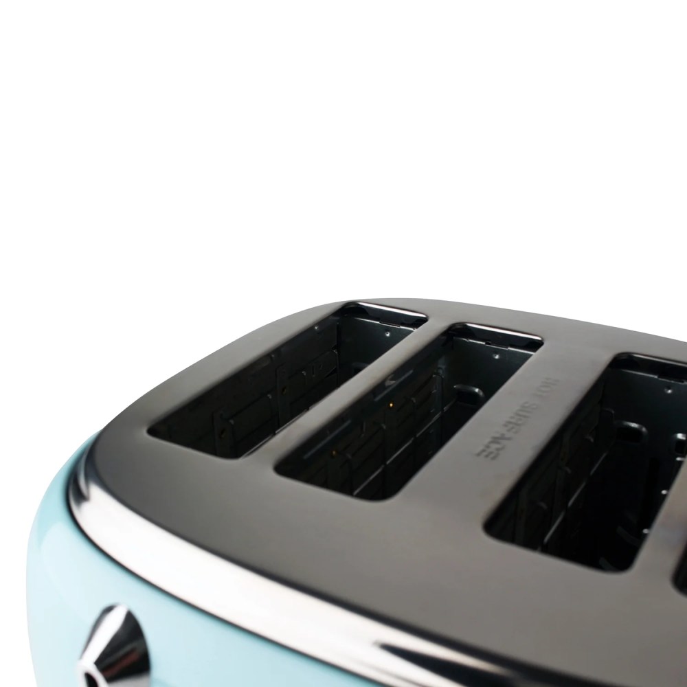 Haden Heritage 4-Slice Wide Slot Toaster, Turquoise - 75005 - Image 6