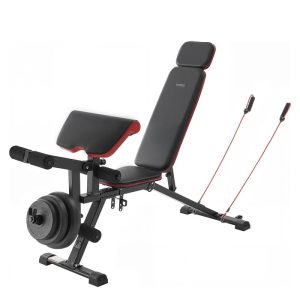 VEVOR Weight Bench, 800lbs Adjustable Weight Bench Press for Full Body Workout,  Exercise Sit up Bench for Home Gym Strength Training,  Flat Bench with with Leg Extension,  Preacher Pad,  Fast Adjustm