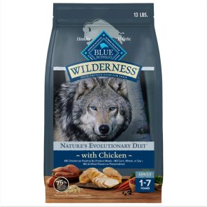 Blue Buffalo Wilderness Natural High-Protein Adult Dog Dry Food,  Chicken Recipe,  13-lb.